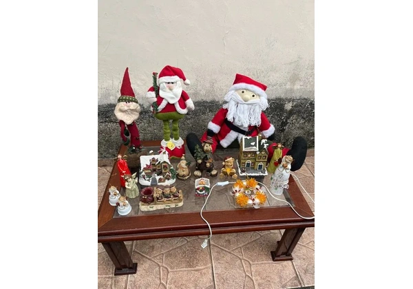 Lote de enfeites de Natal