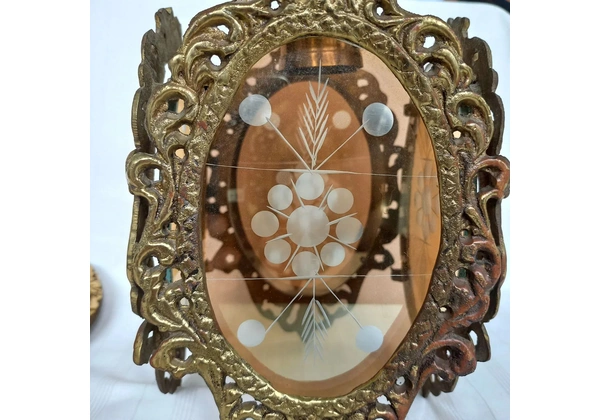 Lustre antigo de bronze (1 soquete)