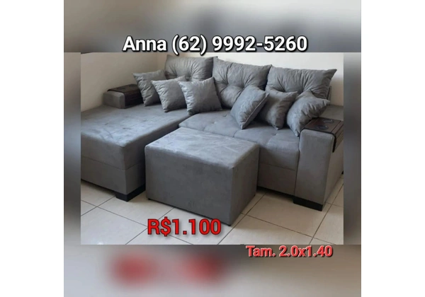 Sofá com Chaise, , ,