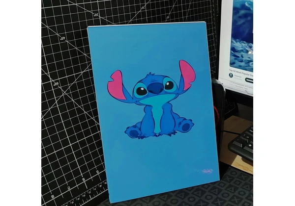 Quadro decorativo Stitch, personalizados