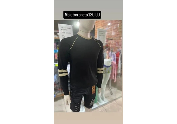 MOLETOM PRETO