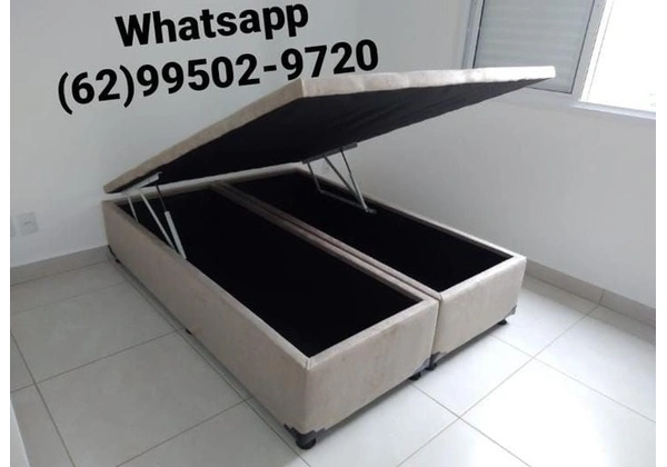 Cama Box Baú Casal Bi Partido .