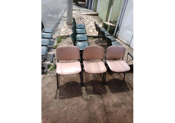Cadeiras de espera de recepção