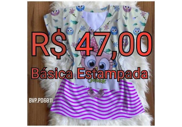 Camisa Básica Estampada