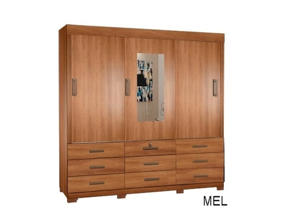 Guarda-Roupa Itapema 2, 02 3 portas e 9 gavetas Promoção