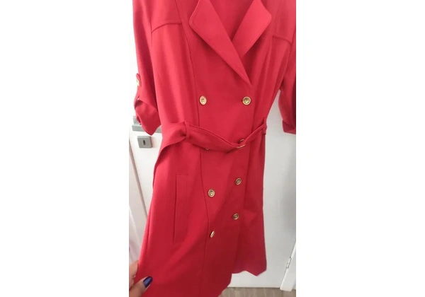 Casaco vermelho feminino