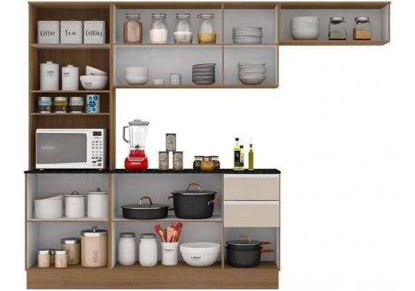 Cozinha Compacta Paris com Balcão *nova na caixa