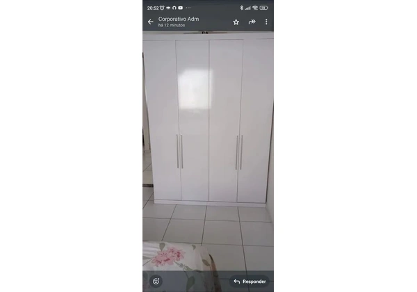 Armário de 4 Portas Branco