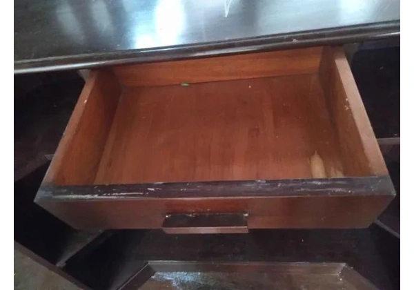 Bar c/ nichos/ gaveta em Madeira Marrom 110 cm x 170 cm x 60 cm