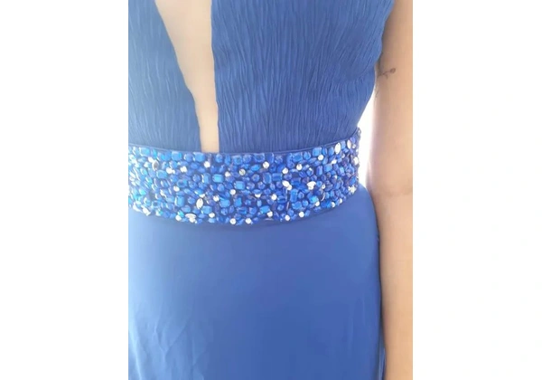 Vestido azul marinho Dolps vestir uma vez <br>Tamanho 40<br>120, 00