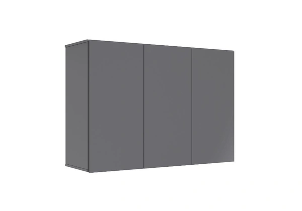 Armário Aério 3 Portas - Branco Suspenso Parede Mdf/mdp