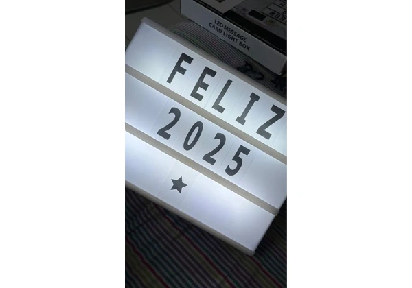 Quadro led com letras