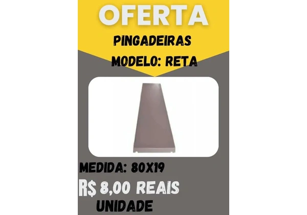 Pingadeira modelo reta 80x19