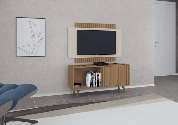 Rack com painel Málaga para tv até 50 pr T51