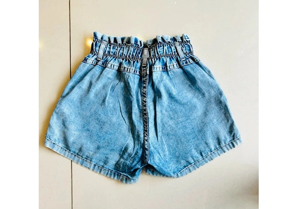 Short imitação jeans-tamanho 12