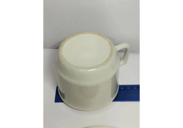 Xícara Tigela Jumbo com Pires Porcelana Antiga Marreco