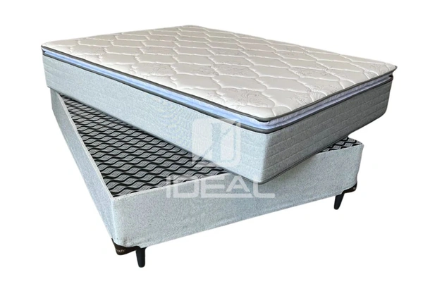 Cama Box Casal 1.38 Top Flex Ouro .