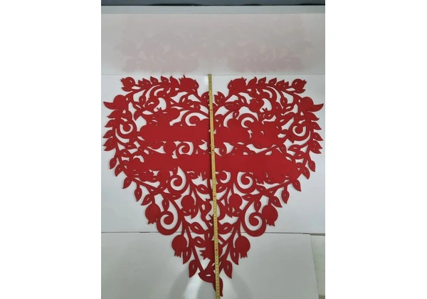 Quadro decoração de parede em formato de coração