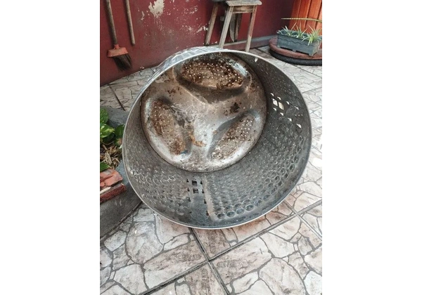 Lixeira externa tambor de máquina de lavar