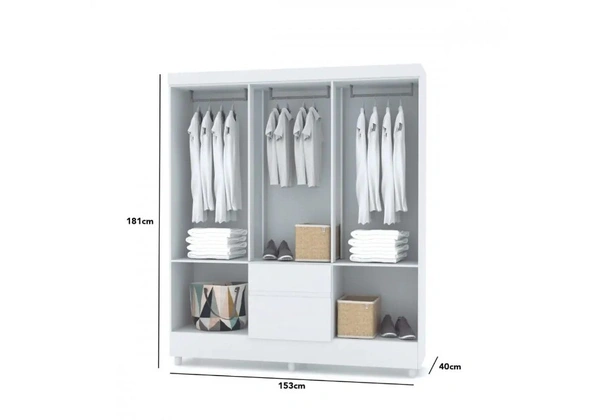 Guarda Roupas Ideal 6 portas 2 Gavetas - Mega Oferta - Novo
