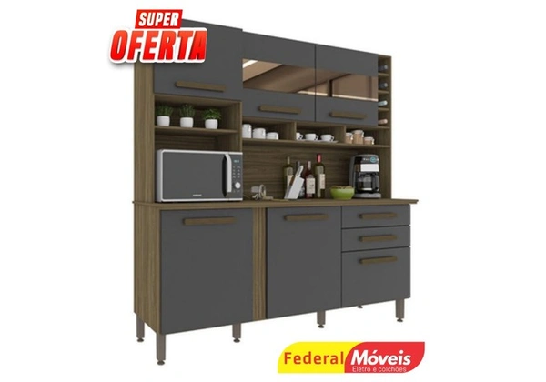 Armário de cozinha super luxo TEMOS CREDIARIO