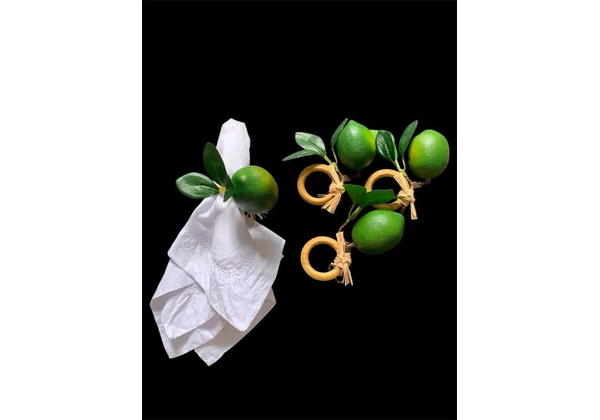 Porta guardanapo limão Taiti - novo - kit com 4