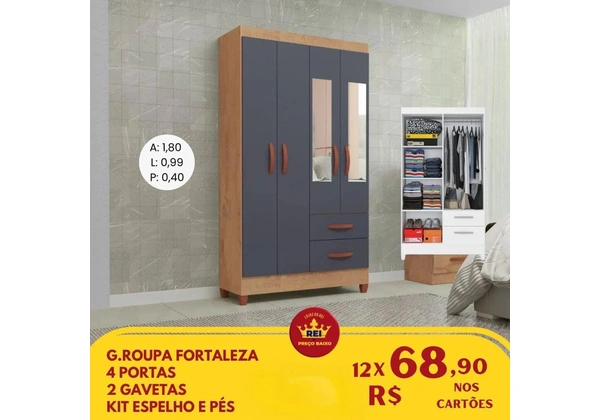 G roupa fortaleza 4 portas 699 avista - frete grátis