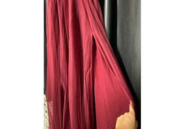 Vestido vinho longo de festa