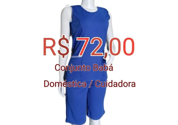 Conjunto de Babá em Helanca - Blusa + Bermuda