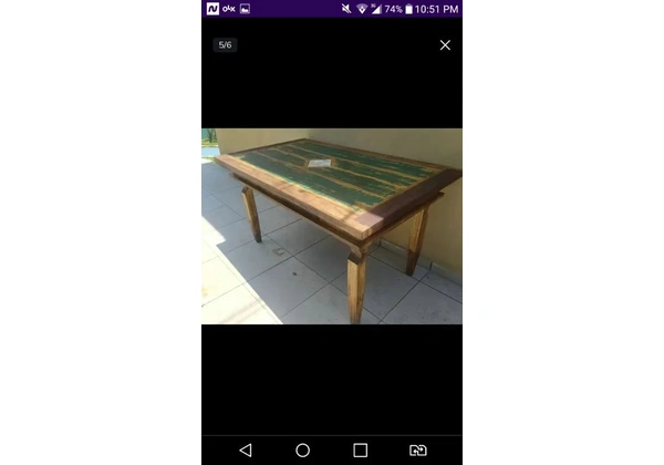 Meja de jantar rústica nova á pronta entrega !!