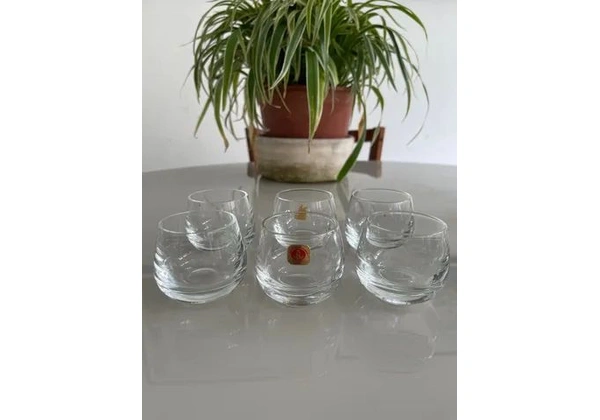 Conjunto 6 copos de Licor Novos (Cristal Reynoso)
