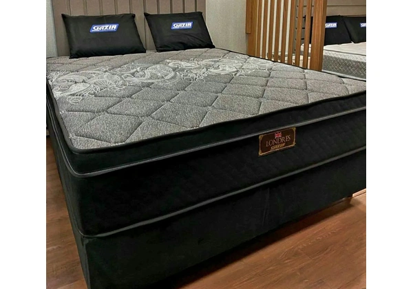 COLCHÃO CASAL MOLAS ENSACADAS 32CM ALTURA SUPER RESISTENTE E CONFORTÁVEL