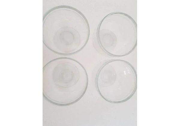 Taça Sorvete Taça Sobremesa - Vidro / 4 Pçs. - 9, 5cm X 8, 5cm