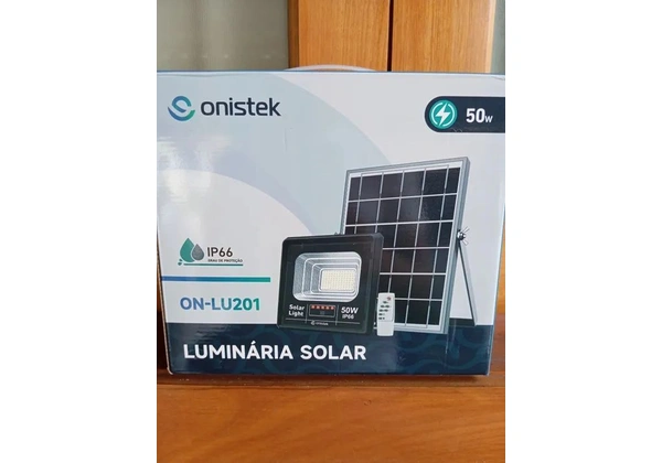 Refletor de led luz branca 50 watts Energia solar