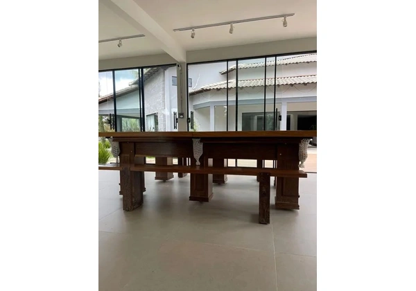 Mesa de Sinuca - Tamanho Profissional - Mesa Churrasco