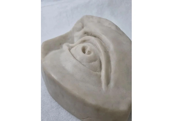 Escultura Olho Humano Resina Assinada