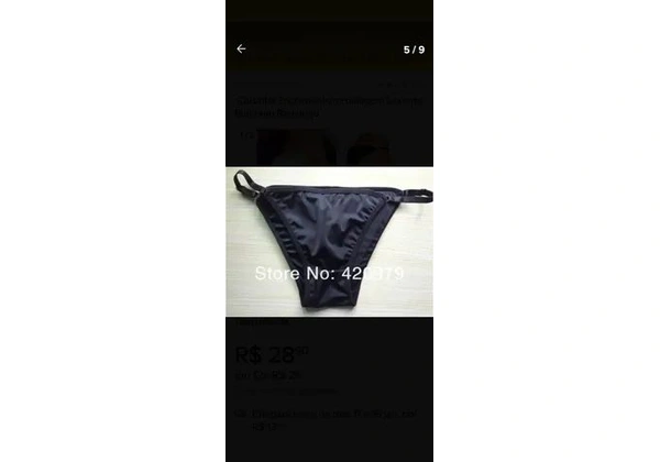 2 Peças Calcinha com enchimento Empina e Levanta Bumbum discreta