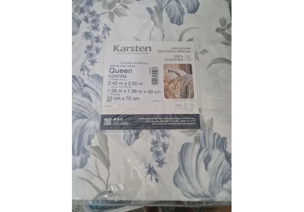 Jogo de cama queen NOVO