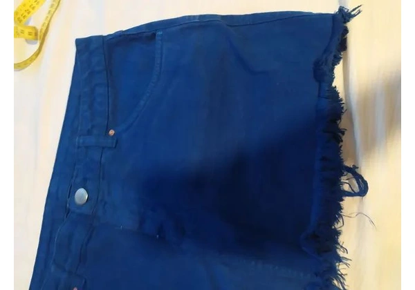 Saia jeans azul 42