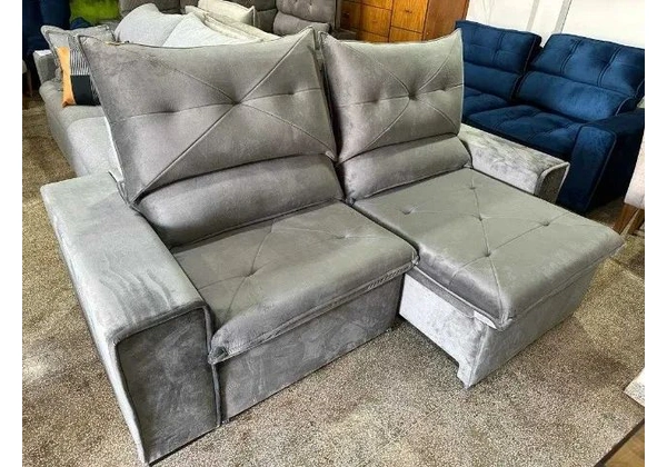 Sofá Retrátil e Reclinavel 2, 25m Super Lindo Pronta Entrega Novo Oferta