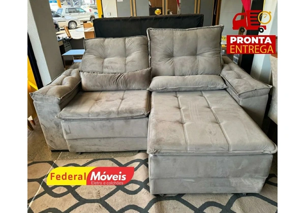 Sofá Retrátil e Reclinável 2, 20m Novo Pronta Entrega