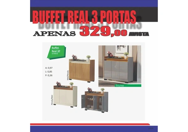 BUFFET REAL 3P PROMOÇÃO P