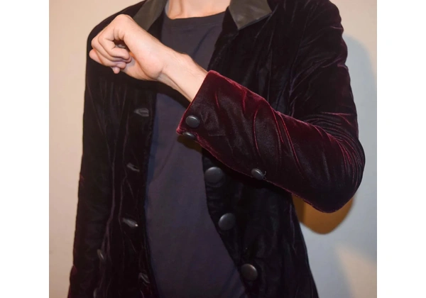 blazer de veludo cor vinho tamanho p
