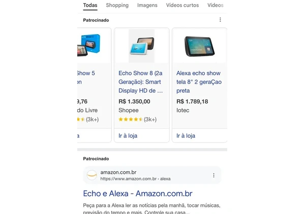 Alexa Echo Show 8 Alexa 2 Geração Smart Display HD de 8