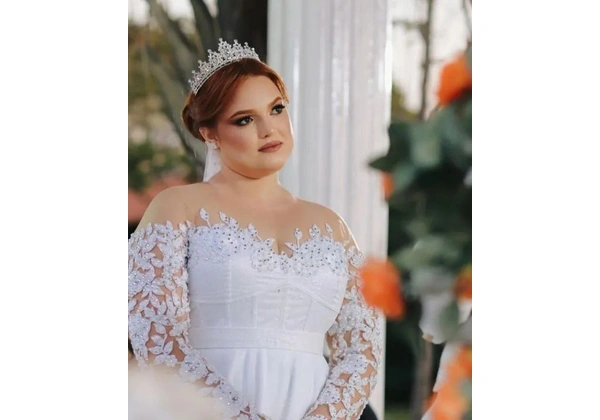 Vestido de noiva branco - Bárbara Melo