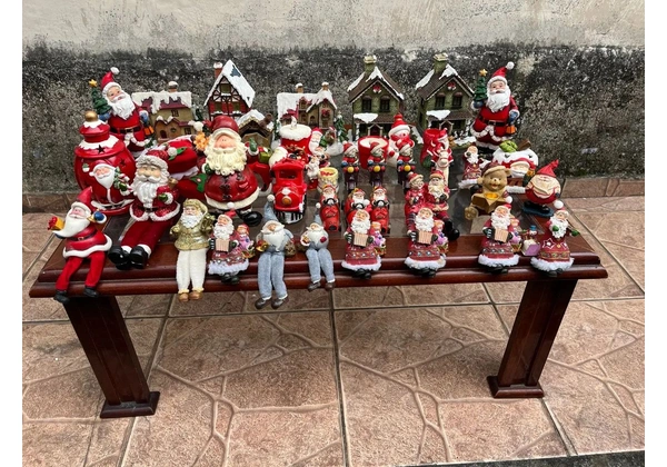 Lote de Enfeites de Natal + iluminação