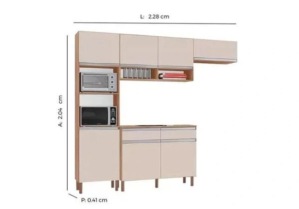 Armário de Cozinha 100% Mdf