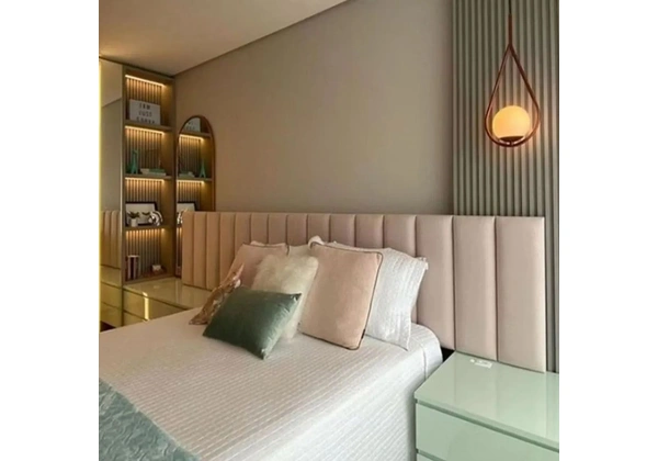 ? Kit 7 Cabeceiras de Cama Box Casal Estofada Modulada ?