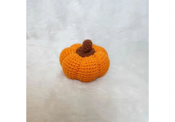 Abóbora de Halloween de crochê