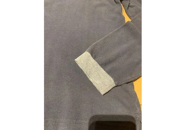 Camisa Pólo Masculina Manga Longa Lacoste Original Azul Impecável - Tamanho M / 4